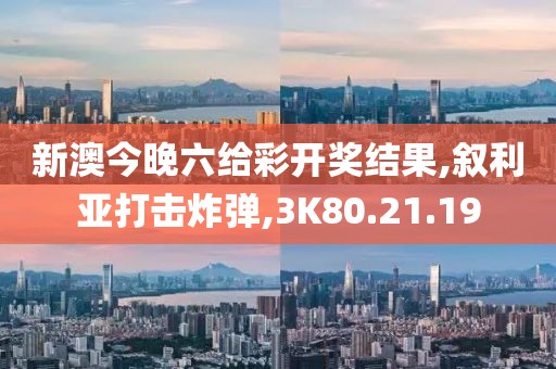 新澳今晚六给彩开奖结果,叙利亚打击炸弹,3K80.21.19